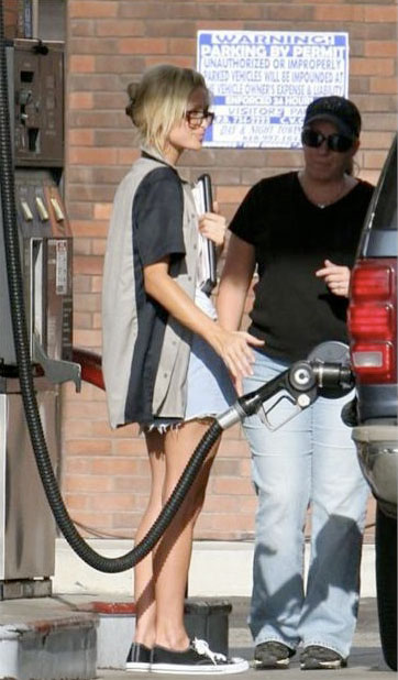 Paris Hilton Gas Pump